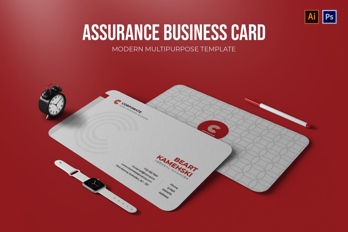 Assurance - Modern & Clean Business Card