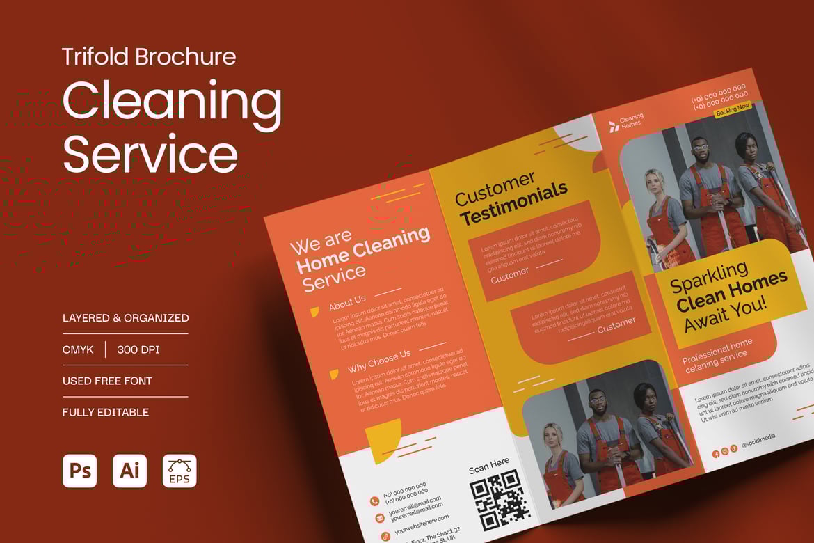 Vibrant Cleaning Service Brochure