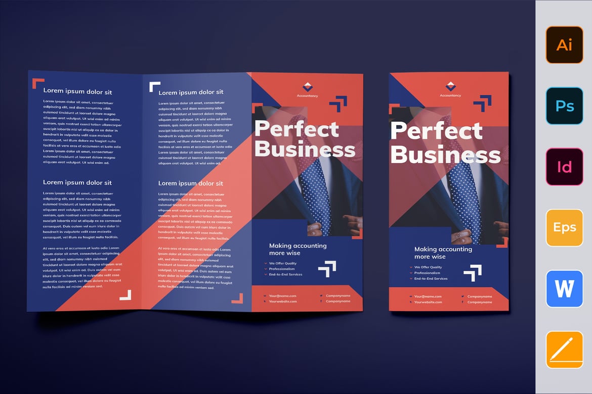 Professional Accountancy Firm Trifold Brochure