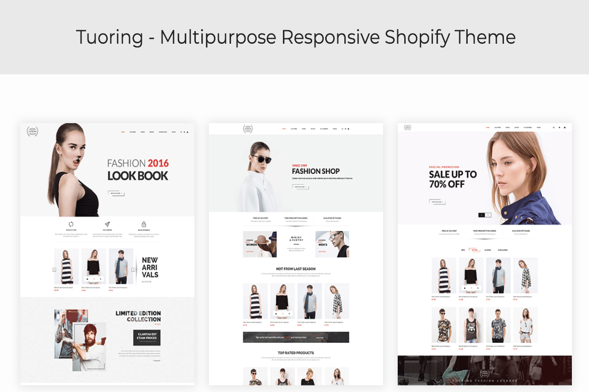Tuoring - Responsive Fashion & Clothing Shopify Theme