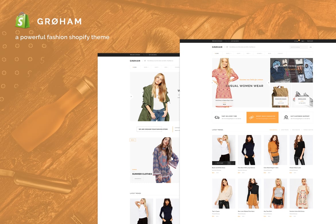 Groham - Fashion Ecommerce Shopify Theme