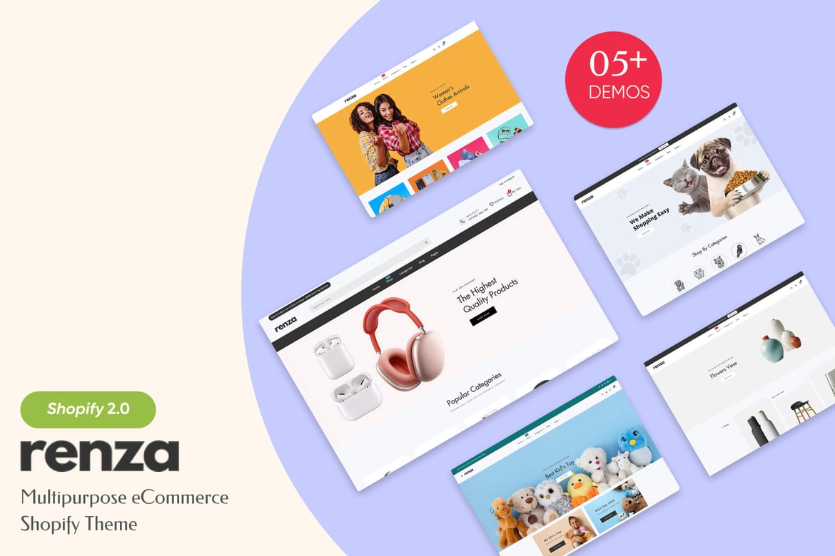 Renza - Multipurpose Ecommerce Shopify Theme