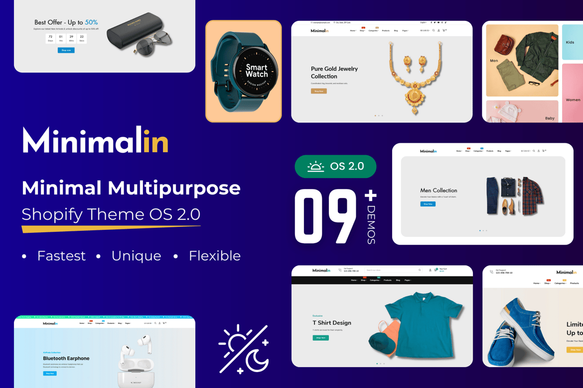 Minimalin - Minimal Ecommerce Fashion Shopify Theme