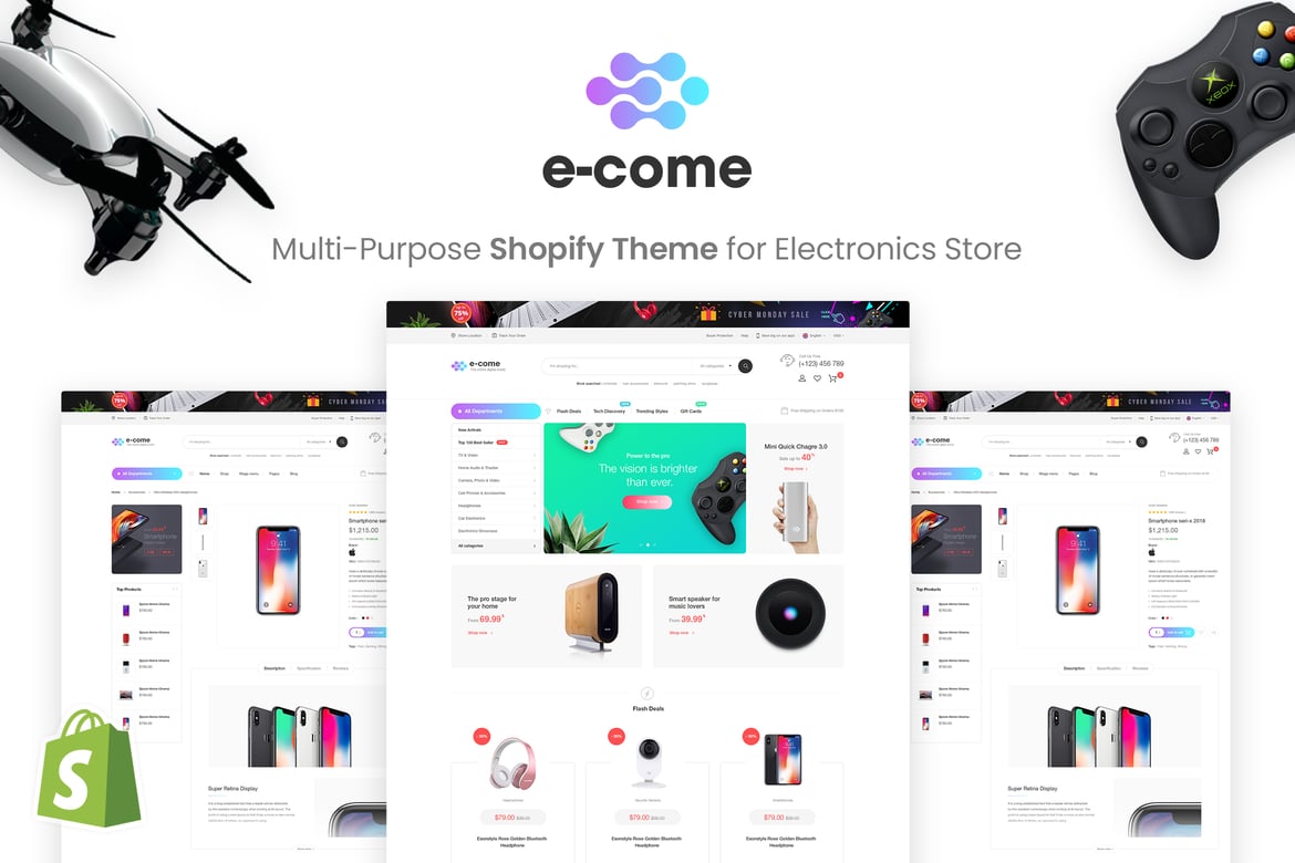 E-come - Multipurpose Shopify Theme