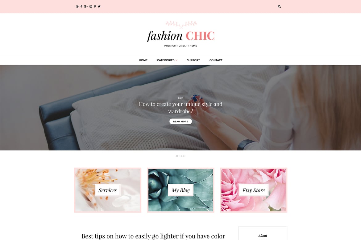 Fashion Chic – Tumblr Theme