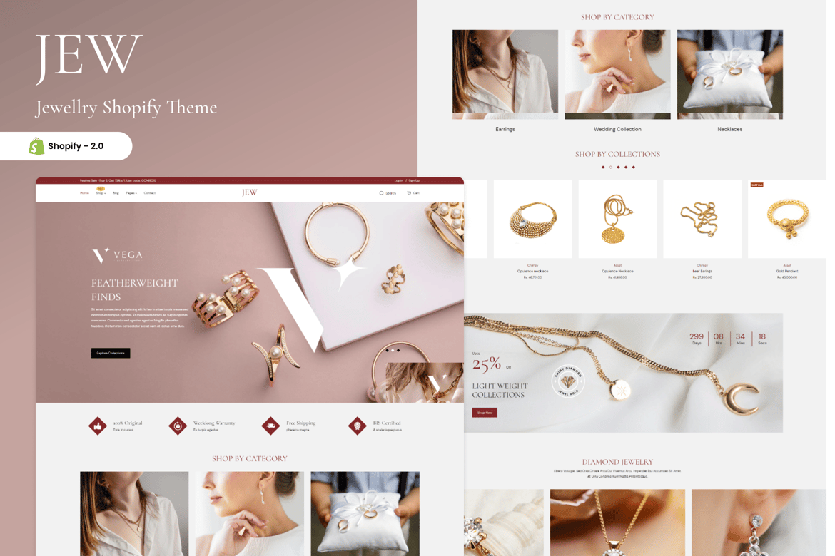 JEW - Modern Jewelry Store Shopify Theme