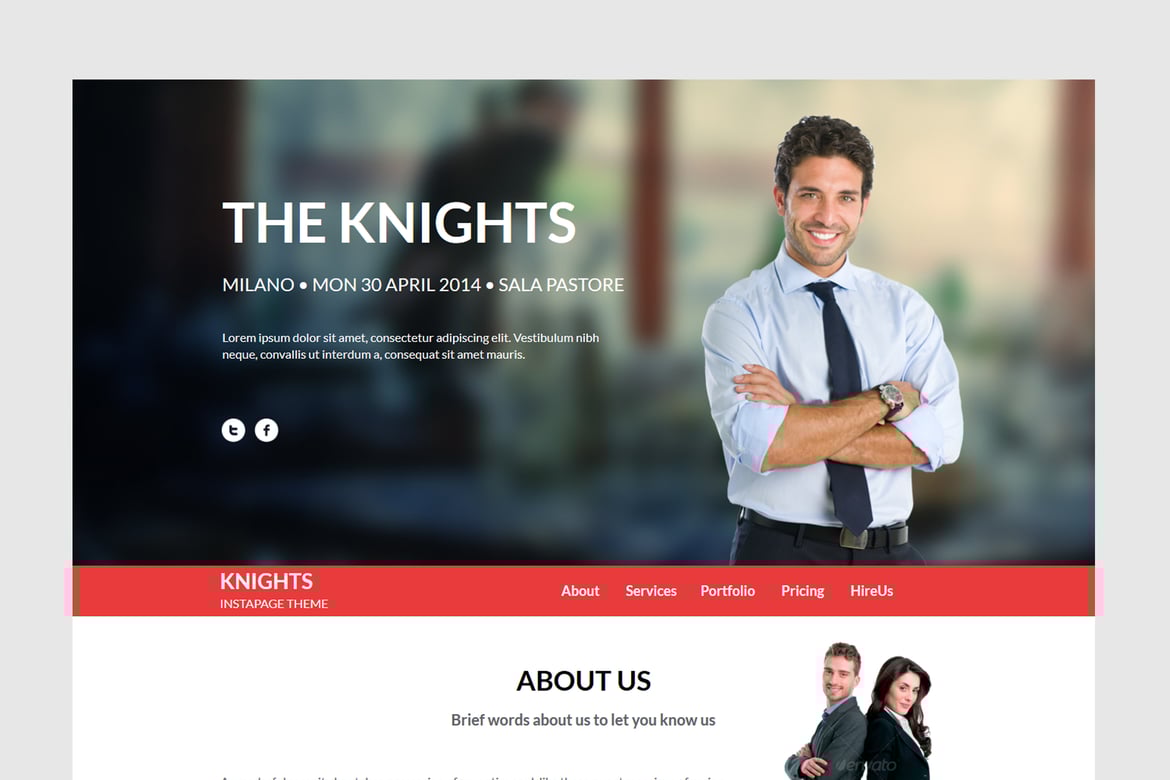 Knights - Multipurpose Unbounce Template