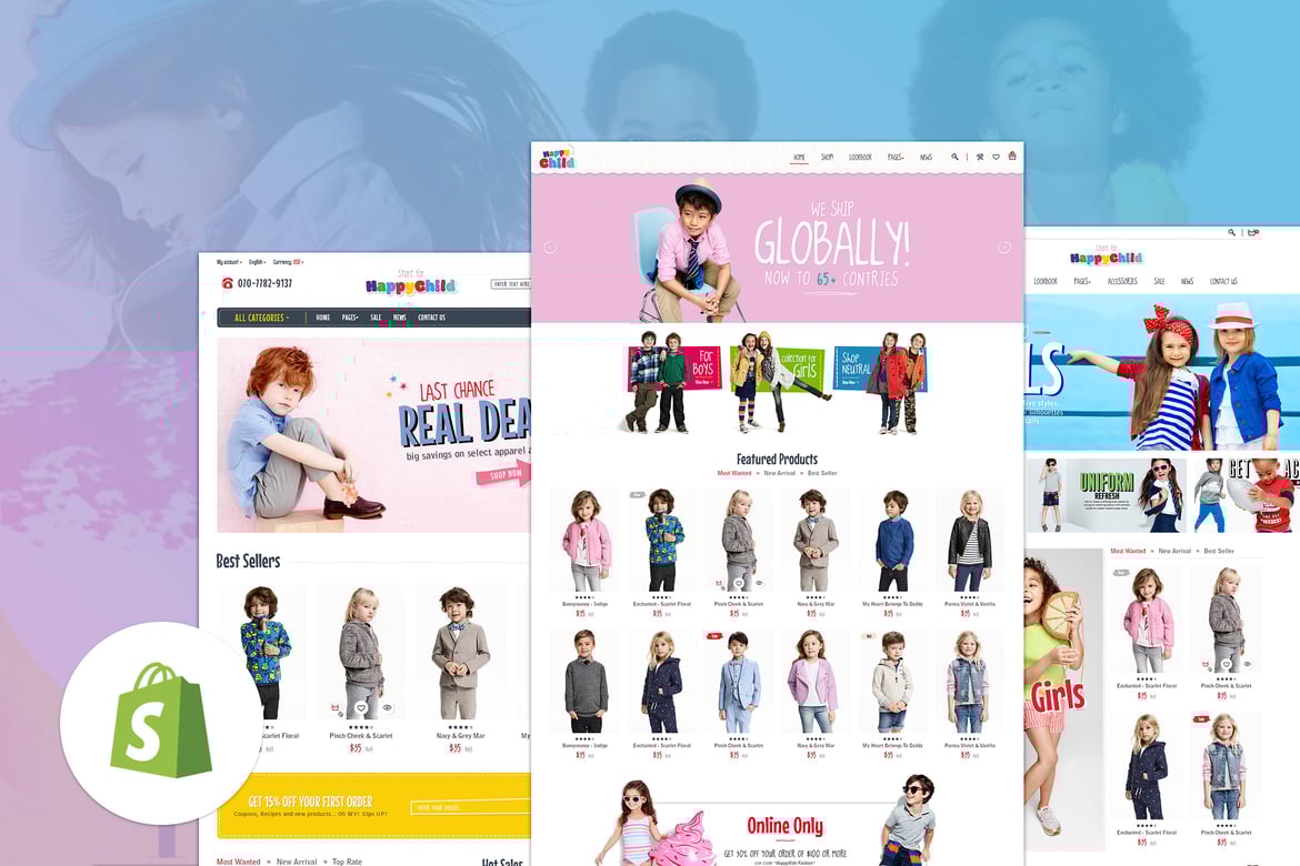 Happychild - Multi-Store Responsive Shopify Theme