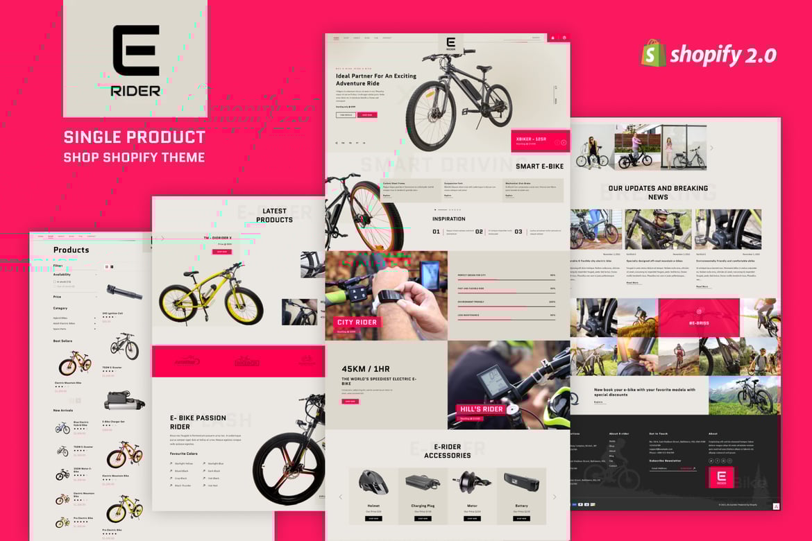 EzyRider - Single Product Shop Shopify Theme