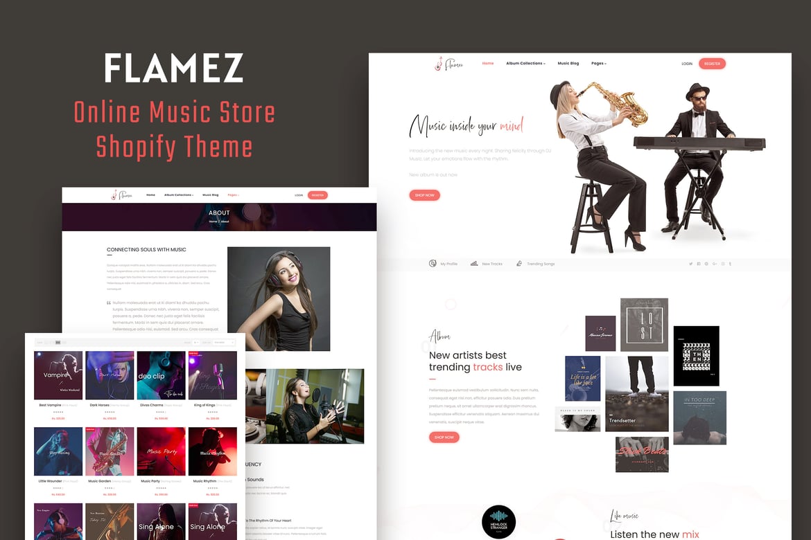 Flamez - Online Music & Record Store Shopify Theme