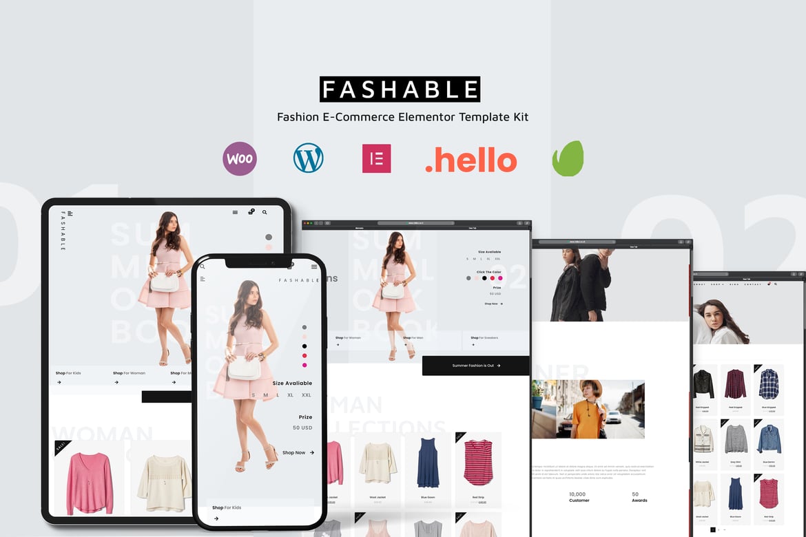 Fashable - Stylist & Fashion E-commerce Template Kit