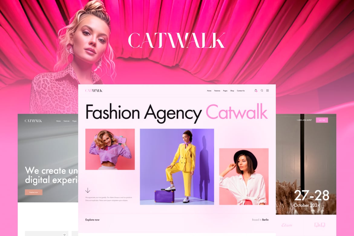 Catwalk - Fashion & Creative Agency Elementor Template Kit