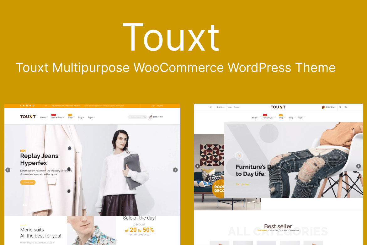 Touxt - Multipurpose WooCommerce WordPress Theme