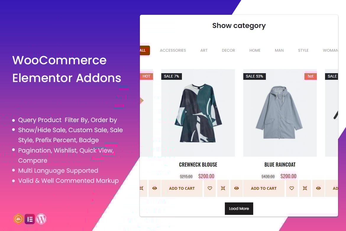 WooCommerce Elementor Addons