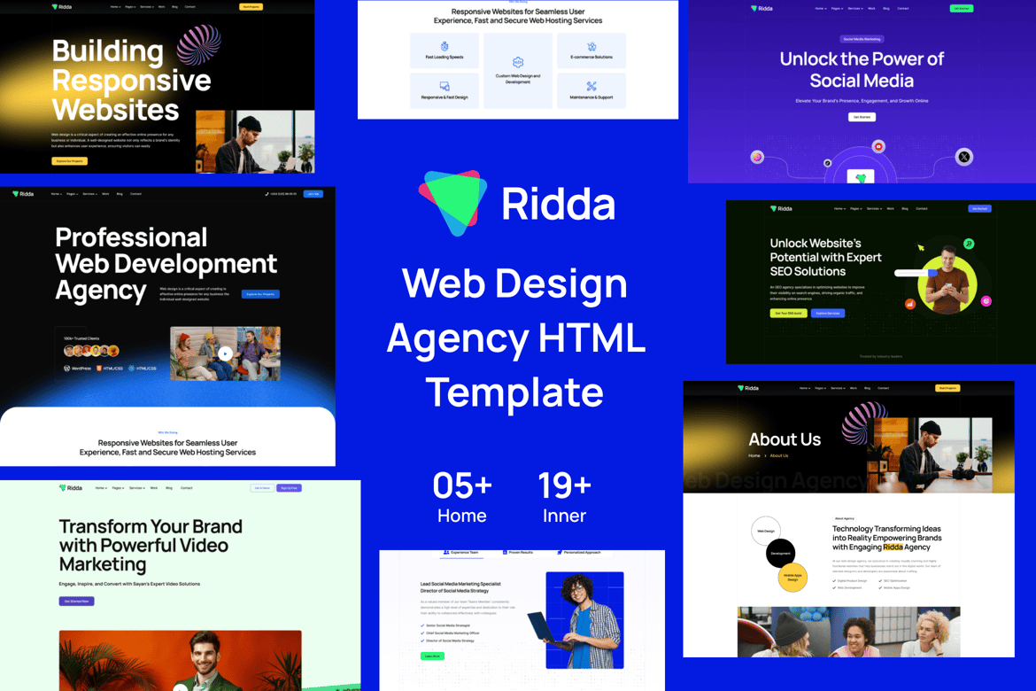 Ridda - Web Design Agency HTML Template