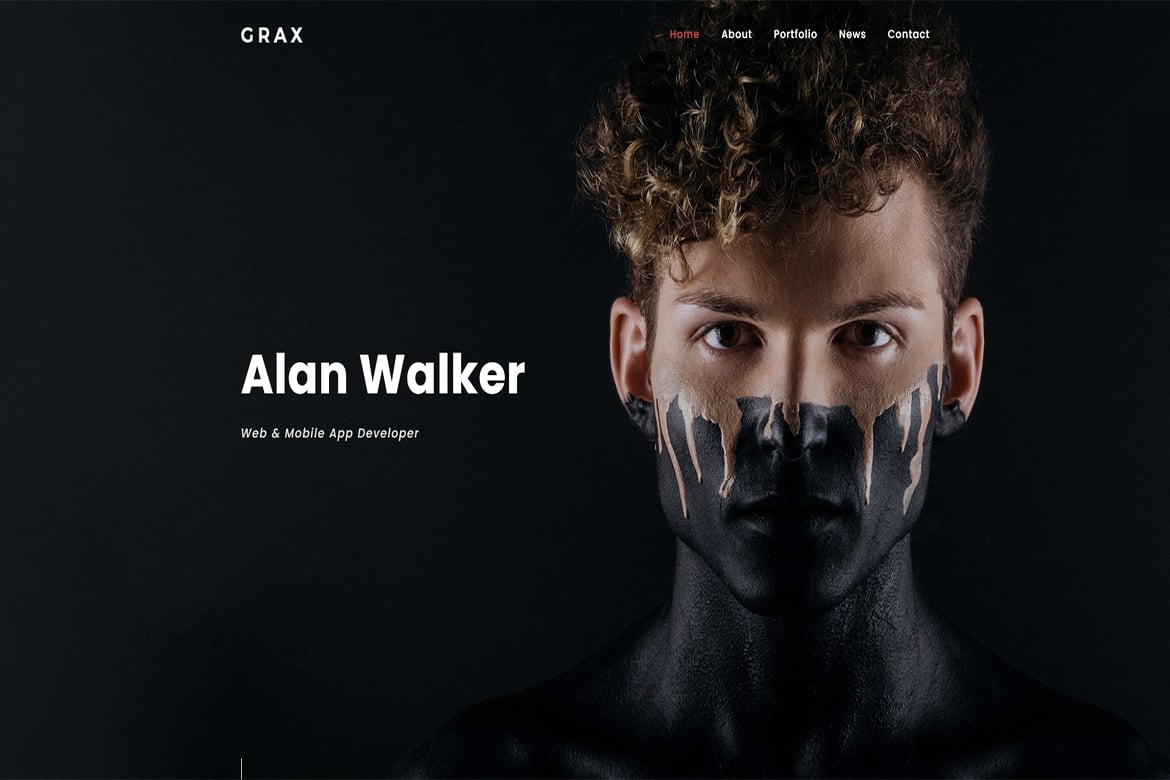 Grax – Personal Portfolio Template