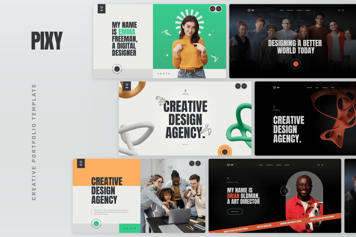 Pixy – Creative Portfolio Template