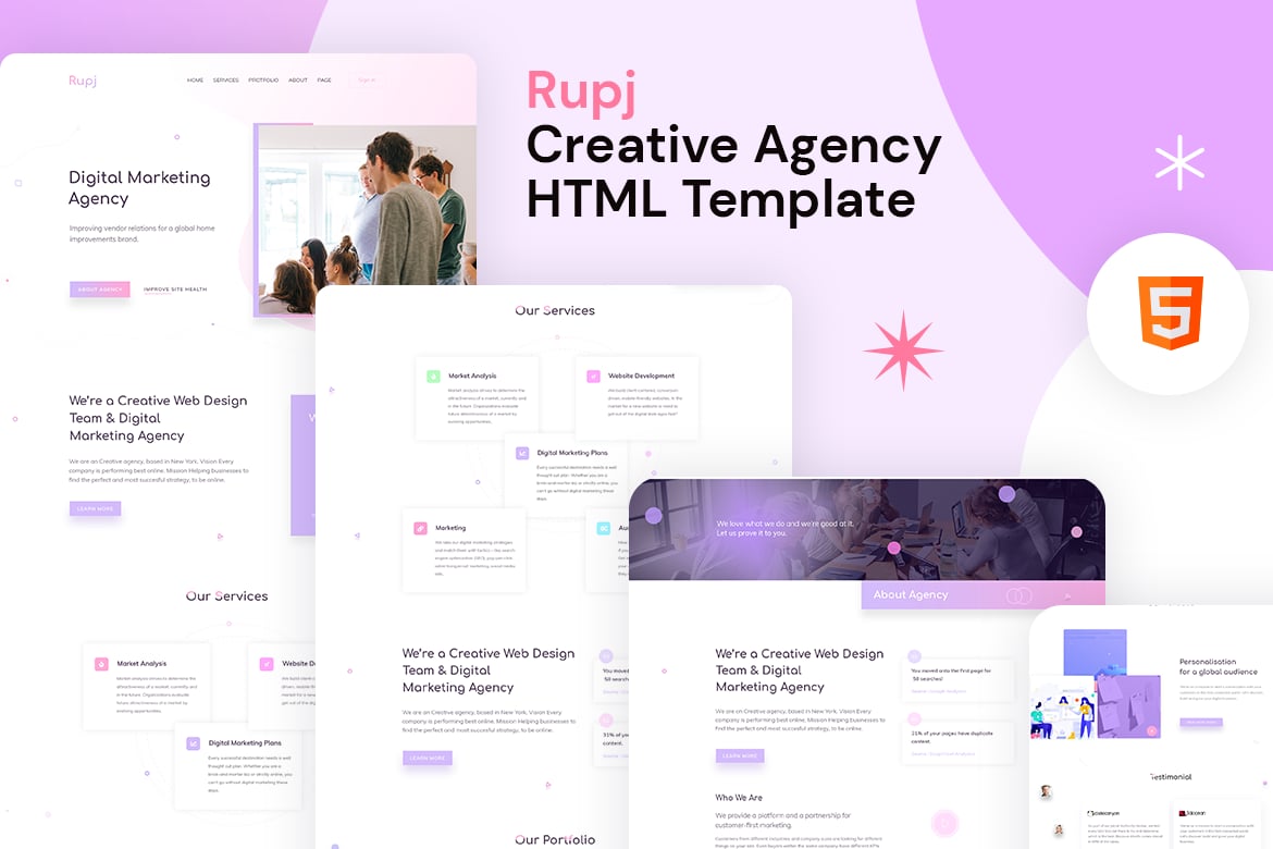 Rupj - Creative Agency HTML Template