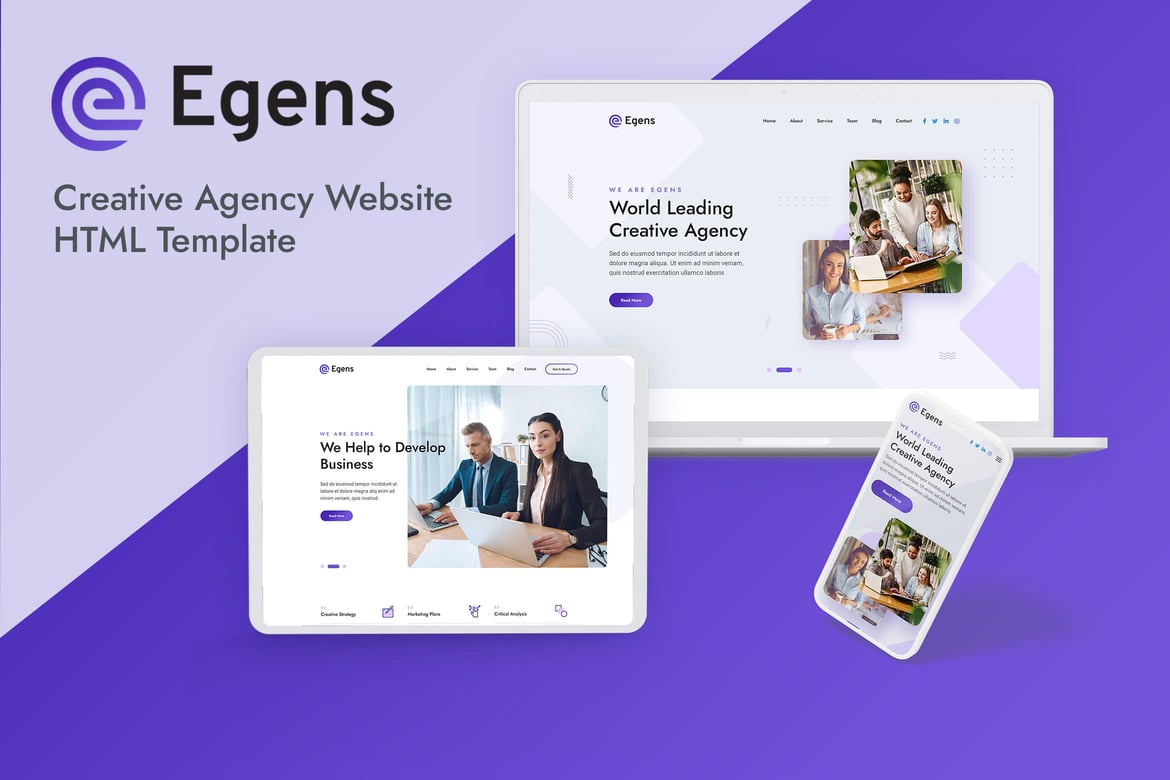 Egens - Creative Agency HTML Template