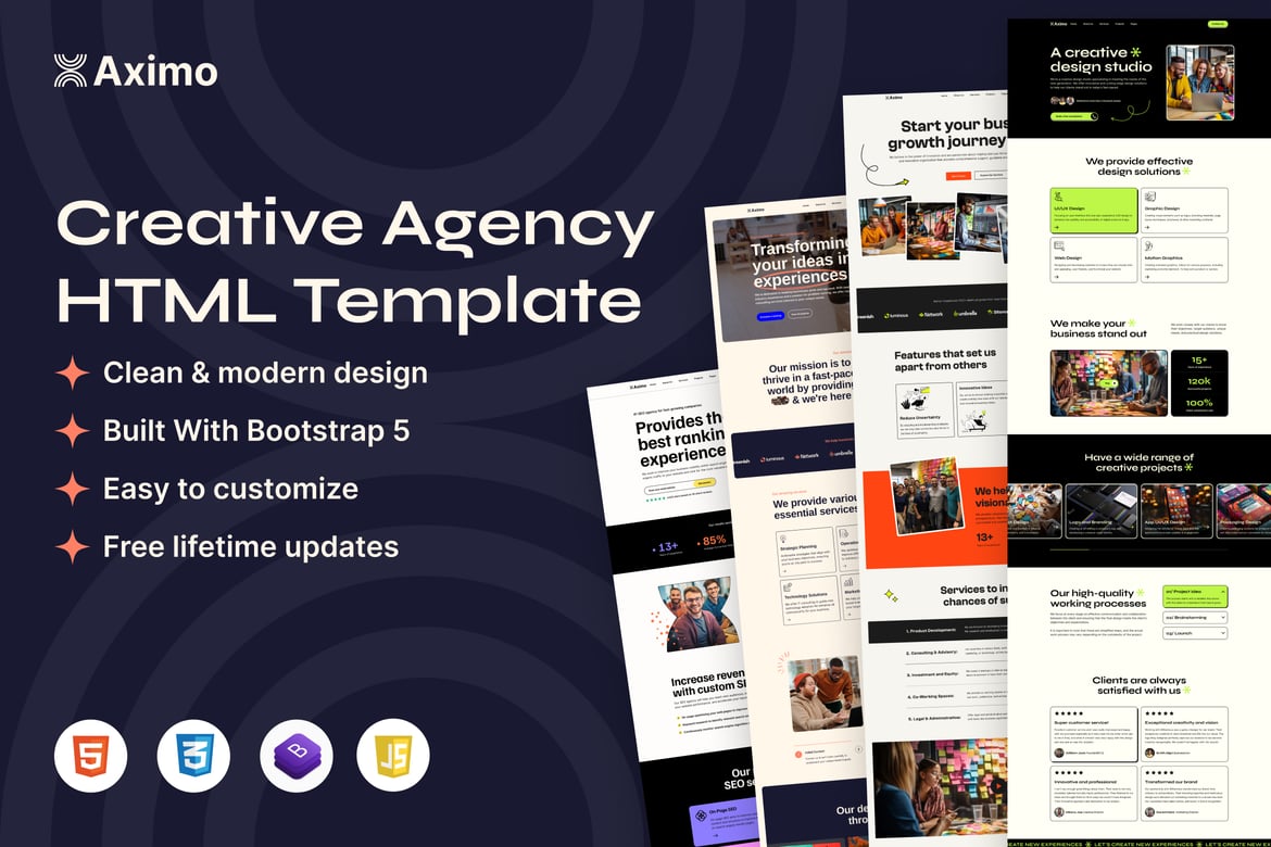 Creative Agency HTML Template (KKFF42V)