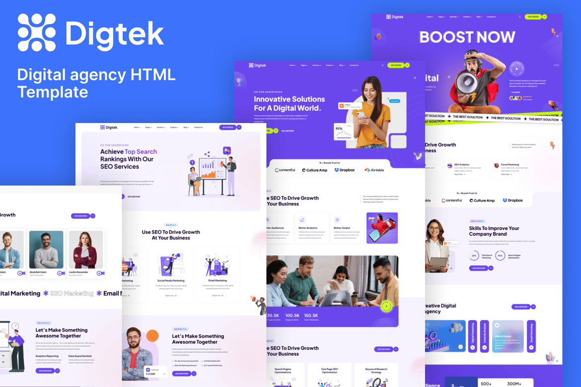 Digital Marketing Agency - HTML Template