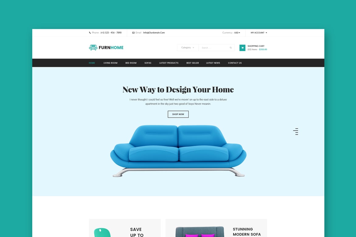 Furnhome - Furniture Shop Ecommerce HTML Template