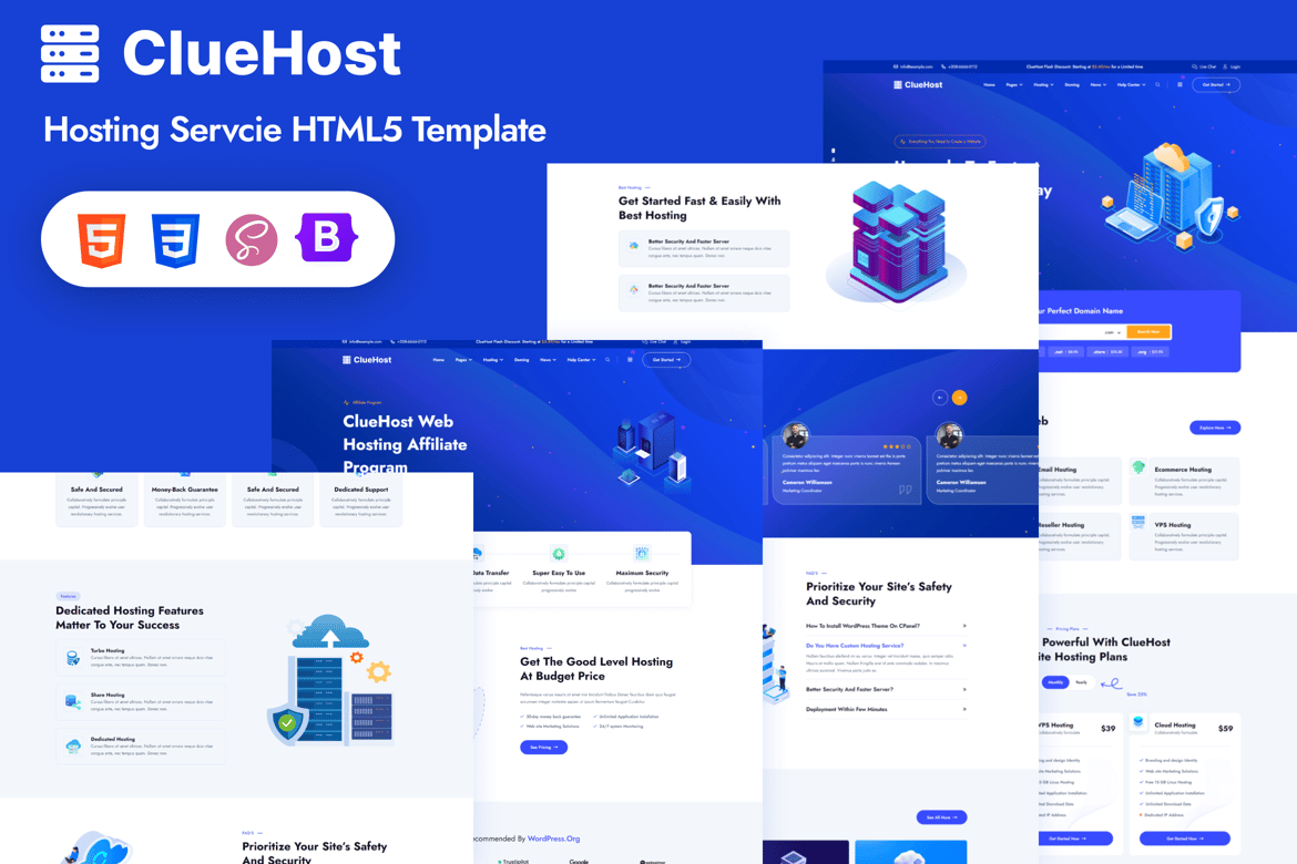 Hosting - HTML5 Template