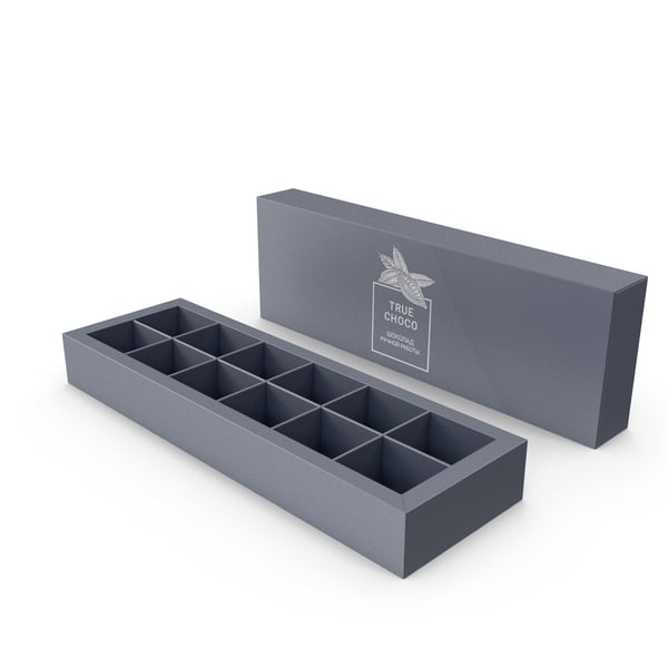 Empty Chocolate Box - 3D Model