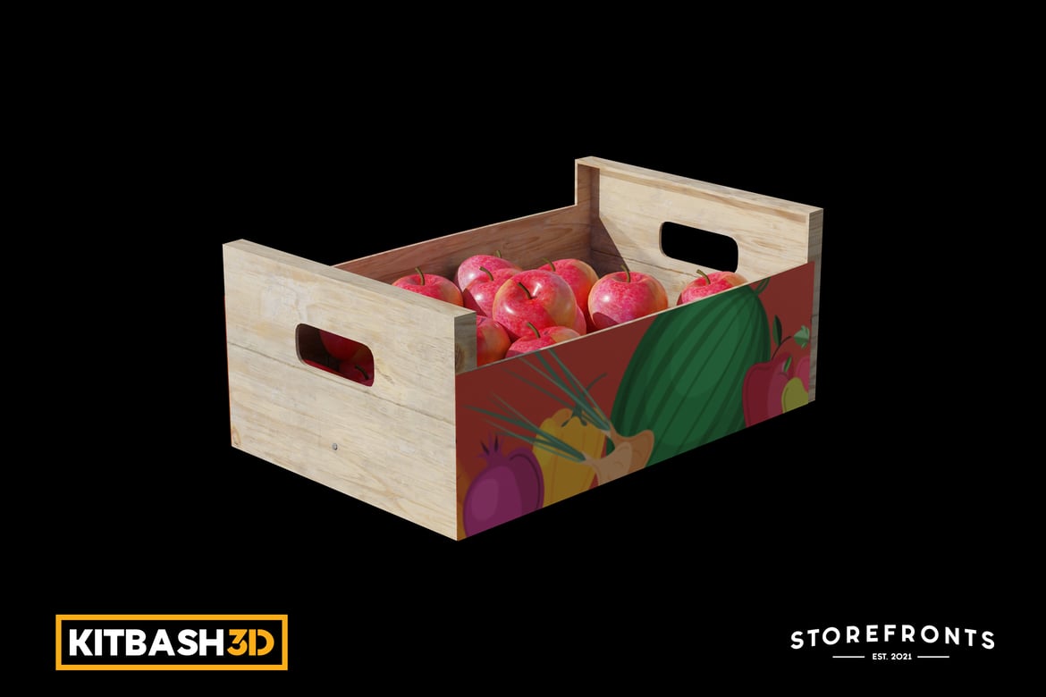 Rustic Wooden Apple Box