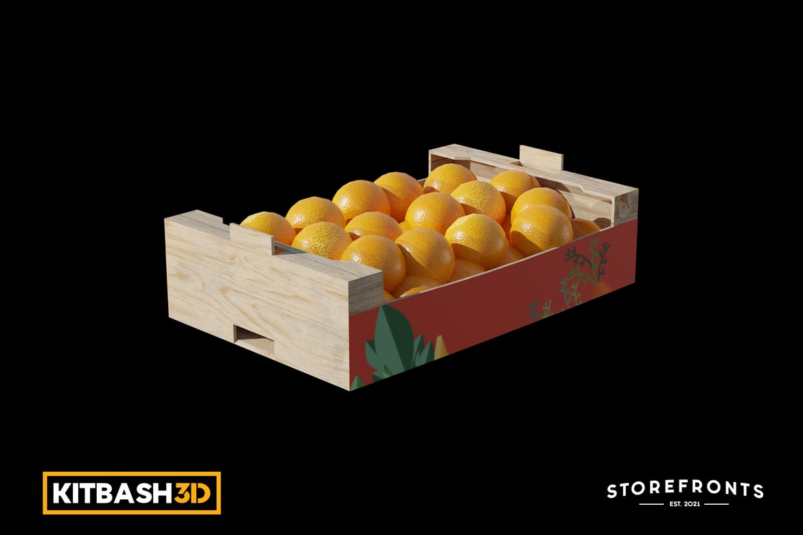 Vibrant Box of Oranges