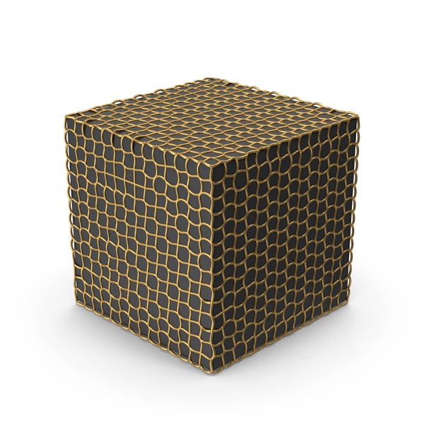 Luxury Gold and Black Cube