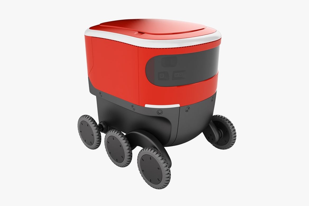 Futuristic Autonomous Delivery Robot