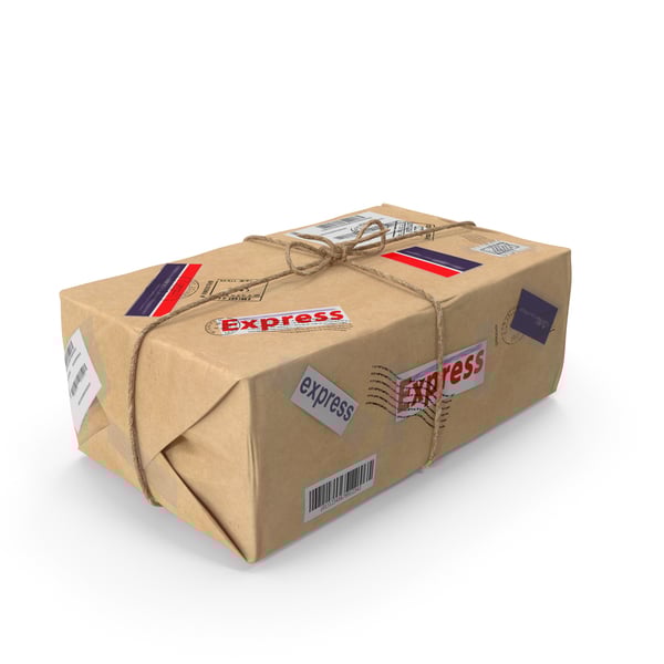 Realistic 3D Mail Package Set