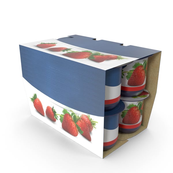Strawberry Yogurt Paper Packaging