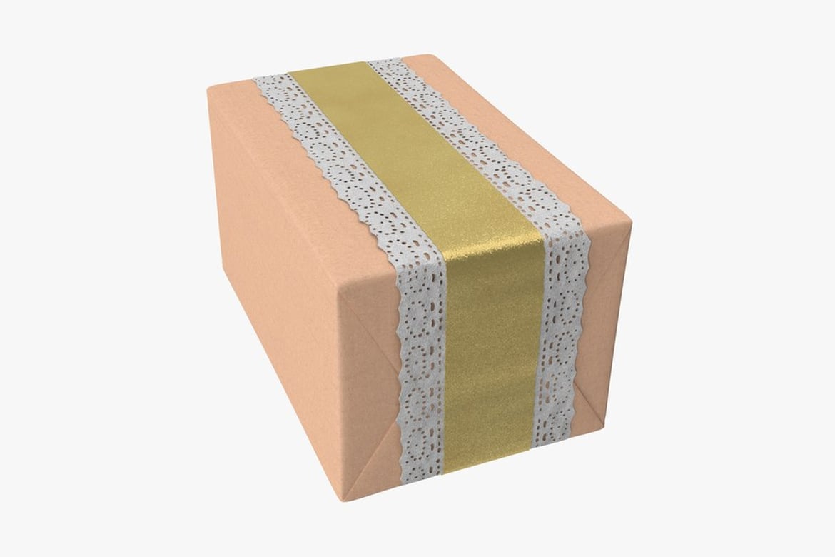 Elegant Gift Box with Gold Ribbon