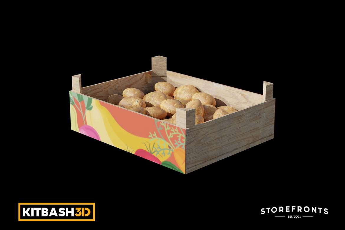 Rustic Storefront Potato Box