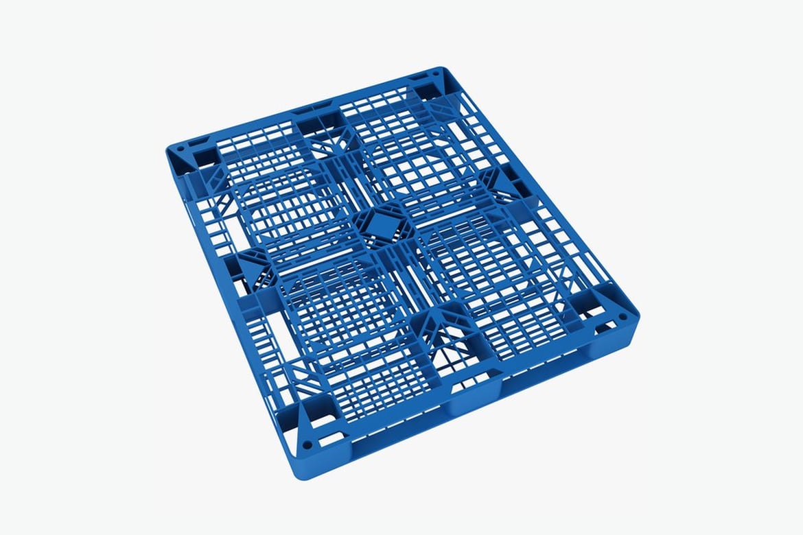 Modern Blue Industrial Plastic Pallet