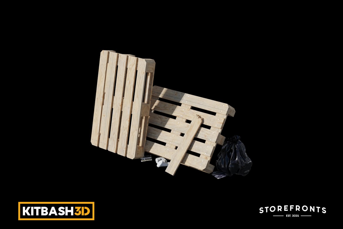 Storefront Wooden Pallet Set