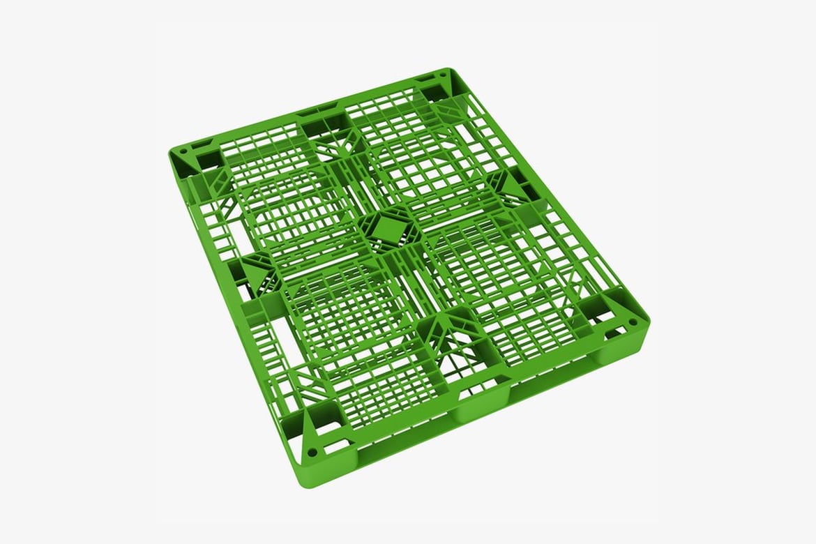 Durable Green Plastic Shipping Pallet
