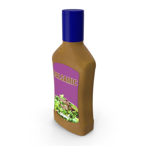Sleek Balsamic Dressing Bottle Mockup