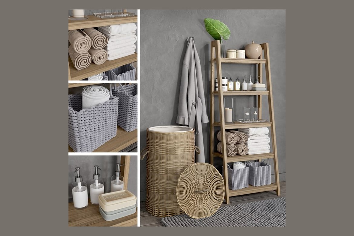 Boho-Chic Bathroom Decor Set
