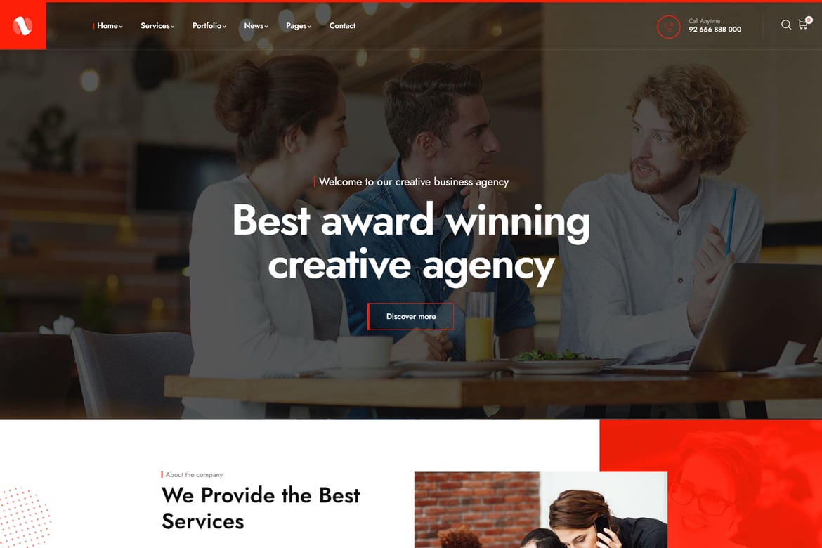 Sominx - Creative Business & Agency WordPress Theme