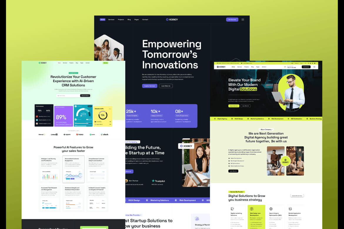 Xcency - Digital Agency WordPress Theme