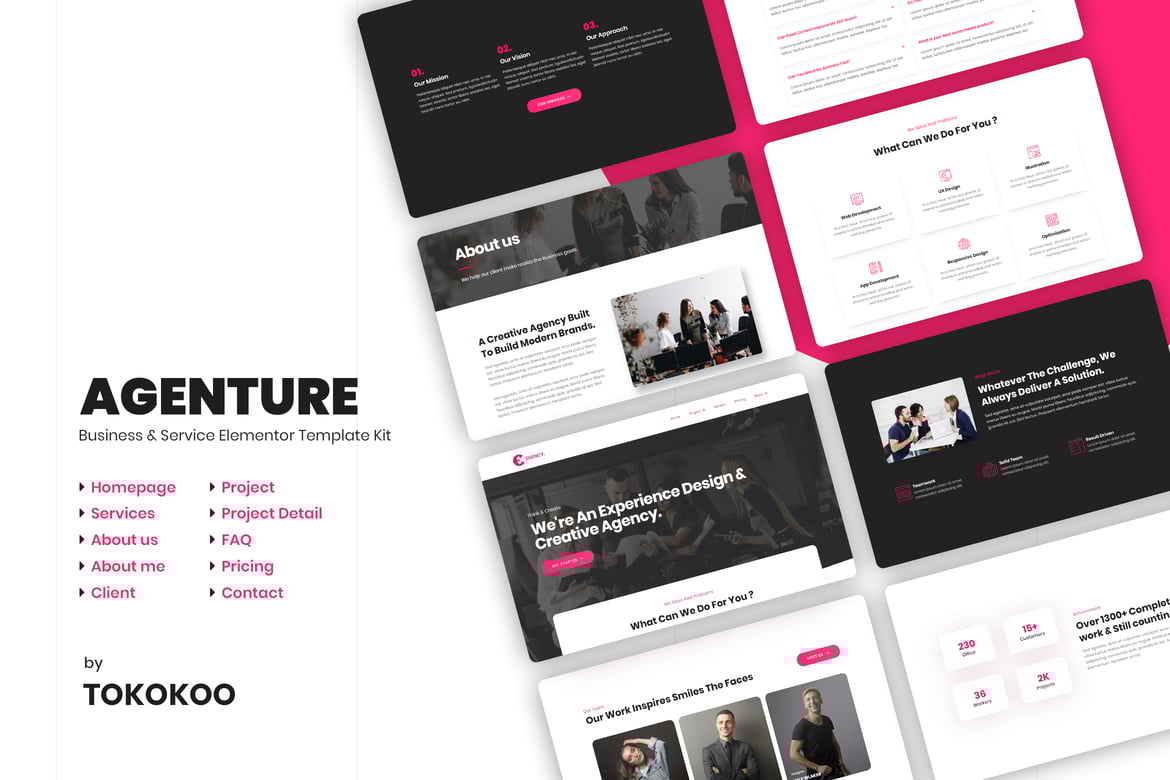 Agenture - Digital Agency & Startup Elementor Template