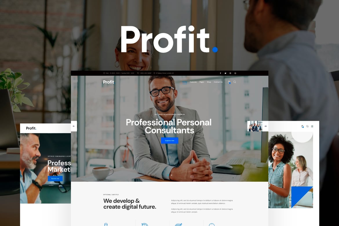 Profit - Marketing & Business WordPress Theme