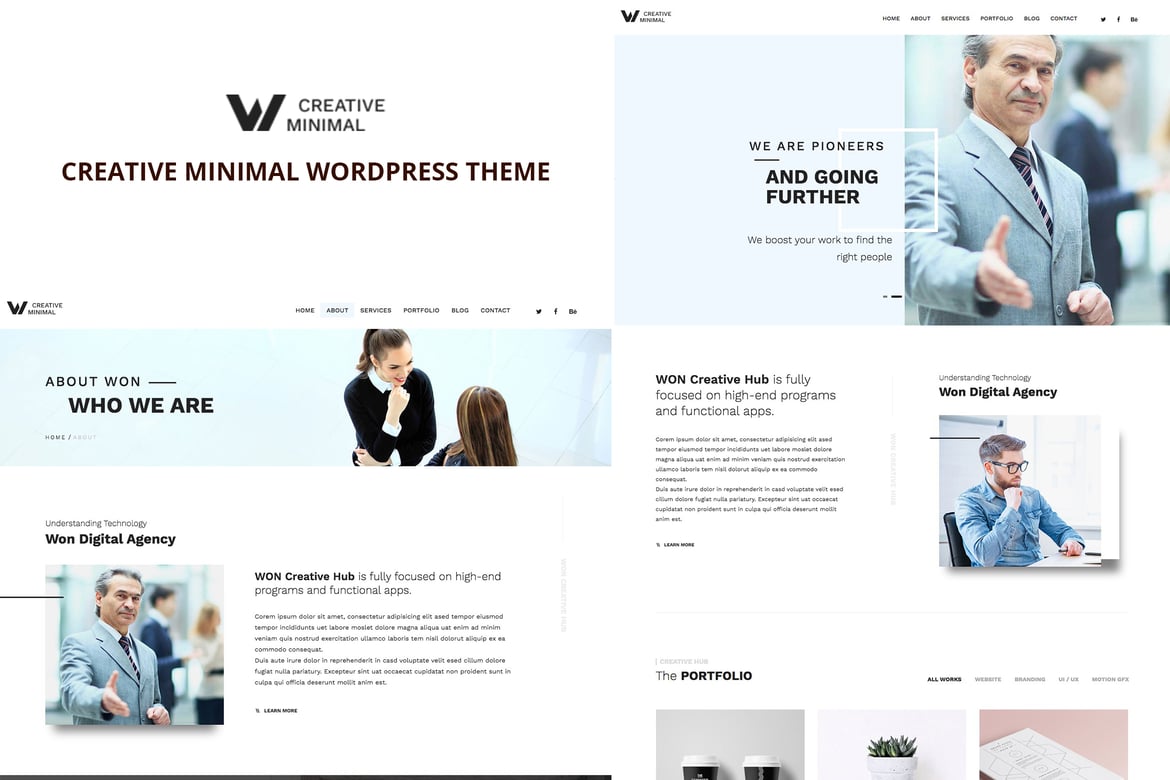 Won - Creative Minimal WordPress Theme