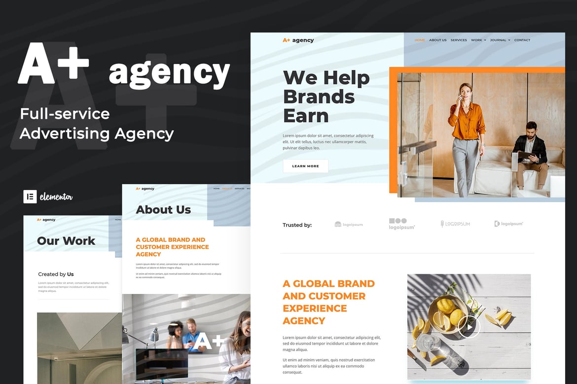 A Plus - Creative Agency Elementor Template Kit