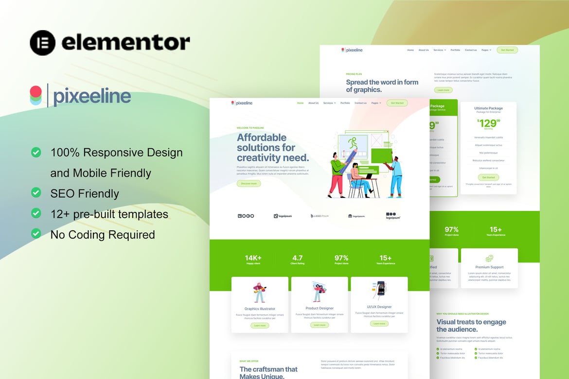 Pixeeline - Graphics & Illustration Freelance Creative