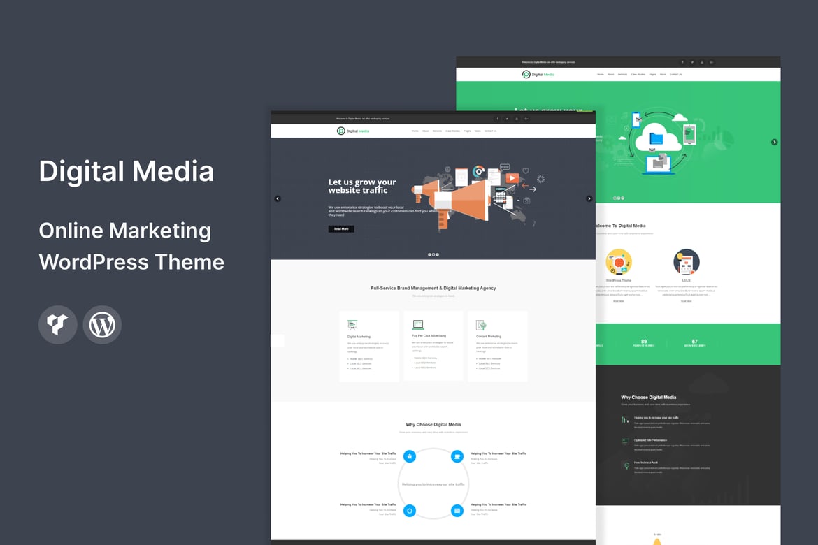 Digital Media - Online Marketing WordPress Theme