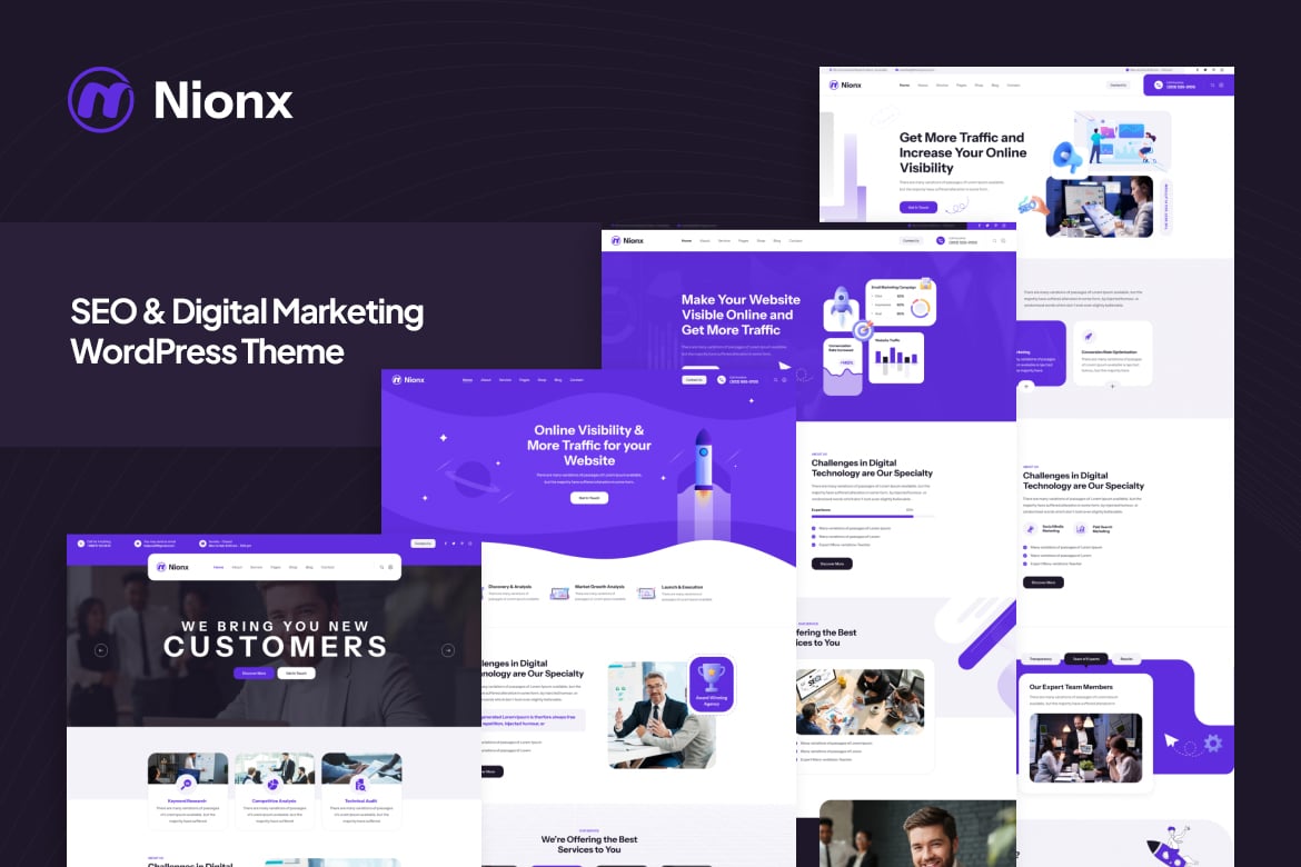 Nionx - SEO & Digital Marketing WordPress Theme